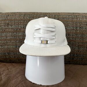 Lacer Cream Lace-Up Cap vintage